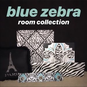 BLUE/ZEBRA/PARIS ROOM DECOR SET (can be sold sep.)